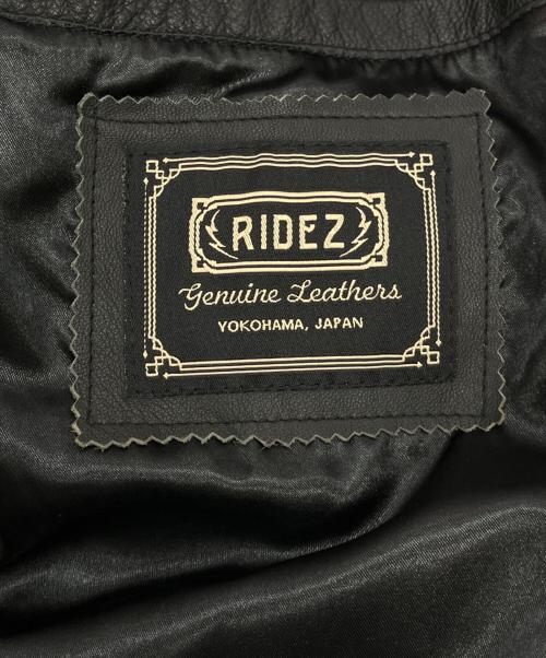 RIDEZ（ライズ）ridez (ライズ) ライダースジャケット ブラック サイズ:Lの古着・服飾アイテム