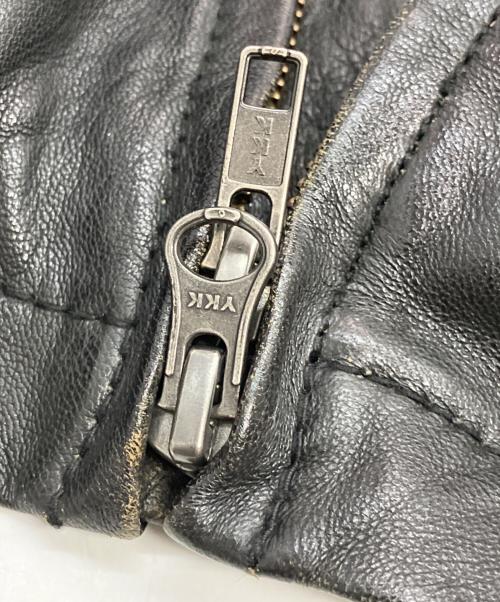 RIDEZ（ライズ）ridez (ライズ) ライダースジャケット ブラック サイズ:Lの古着・服飾アイテム