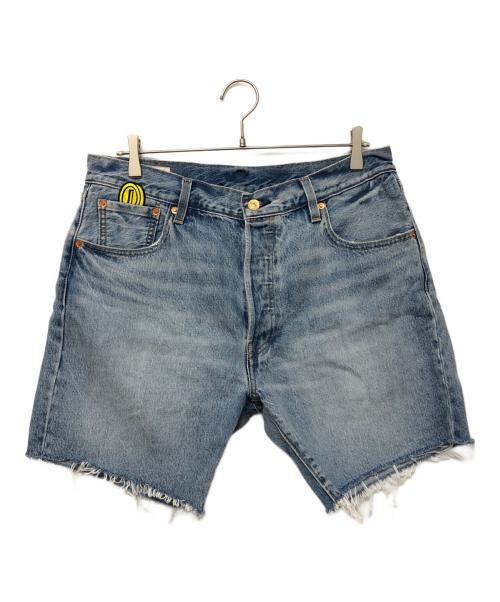 LEVI'S（リーバイス）LEVI'S (リーバイス) スーパーマリオ (スーパーマリオ) ショートデニムパンツ ブルー サイズ:SIZE W34の古着・服飾アイテム