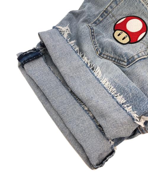 LEVI'S（リーバイス）LEVI'S (リーバイス) スーパーマリオ (スーパーマリオ) ショートデニムパンツ ブルー サイズ:SIZE W34の古着・服飾アイテム