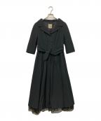 Jocomomolaホコモモラ）の古着「長袖ワンピース」｜ネイビー