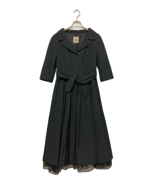 Jocomomola（ホコモモラ）Jocomomola (ホコモモラ) 長袖ワンピース ネイビー サイズ:42の古着・服飾アイテム
