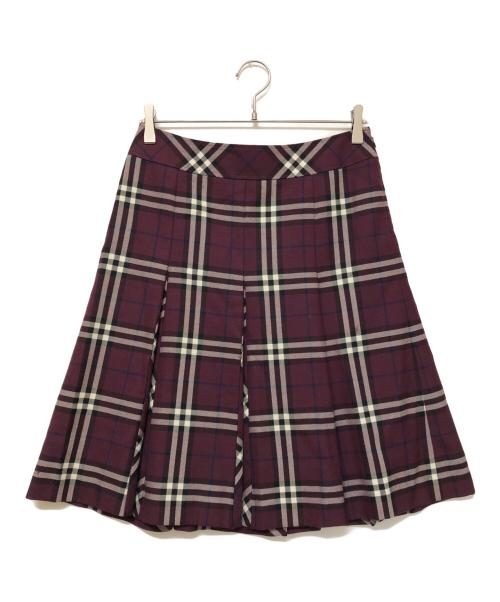 BURBERRY LONDON（バーバリーロンドン）BURBERRY LONDON (バーバリーロンドン) ミディスカート ワインレッド サイズ:SIZE 40の古着・服飾アイテム