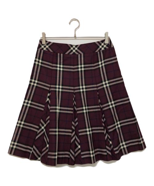BURBERRY LONDON（バーバリーロンドン）BURBERRY LONDON (バーバリーロンドン) ミディスカート ワインレッド サイズ:SIZE 40の古着・服飾アイテム