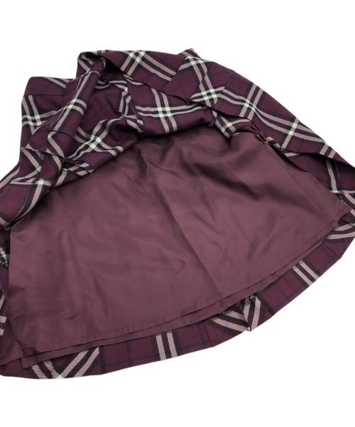 BURBERRY LONDON（バーバリーロンドン）BURBERRY LONDON (バーバリーロンドン) ミディスカート ワインレッド サイズ:SIZE 40の古着・服飾アイテム