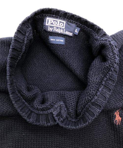POLO RALPH LAUREN（ポロ・ラルフローレン）POLO RALPH LAUREN (ポロ・ラルフローレン) 厚手ニット ネイビー サイズ:Lの古着・服飾アイテム