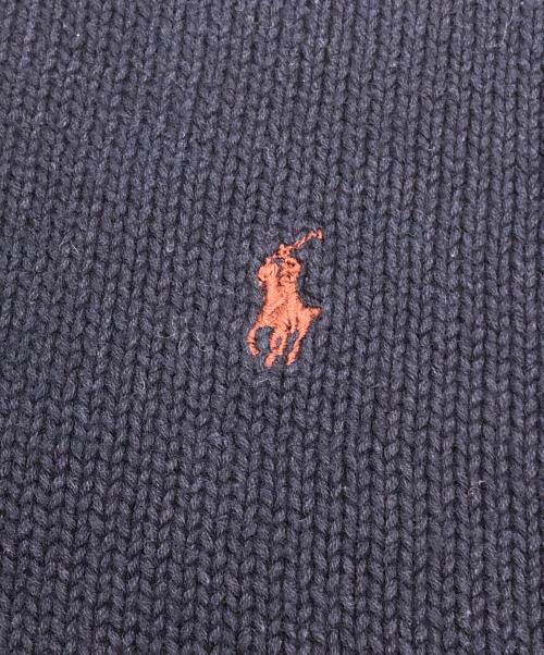POLO RALPH LAUREN（ポロ・ラルフローレン）POLO RALPH LAUREN (ポロ・ラルフローレン) 厚手ニット ネイビー サイズ:Lの古着・服飾アイテム