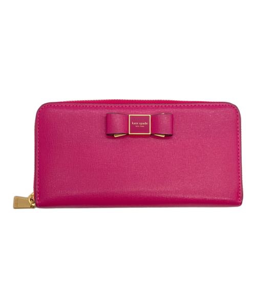 Kate Spade（ケイトスペード）Kate Spade (ケイトスペード) 長財布 ショッキングピンクの古着・服飾アイテム