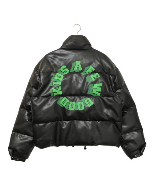 A FEW GOOD KIDS（アフューグッドキッズ）A FEW GOOD KIDS (アフューグッドキッズ) フェイクレザダウンージャケット ブラック サイズ:SIZE Lの古着・服飾アイテム