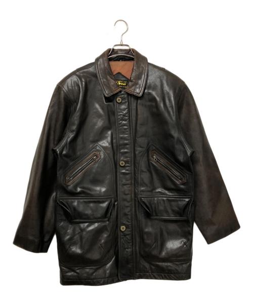 Wind Armor（ウィンドアーマー）Wind Armor (ウィンドアーマー) レザージャケット ブラウン サイズ:SIZE Mの古着・服飾アイテム