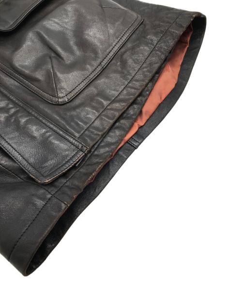 Wind Armor（ウィンドアーマー）Wind Armor (ウィンドアーマー) レザージャケット ブラウン サイズ:SIZE Mの古着・服飾アイテム