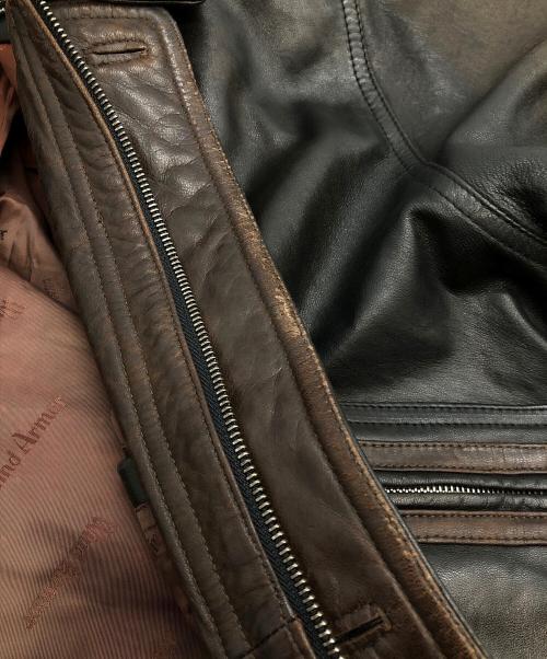 Wind Armor（ウィンドアーマー）Wind Armor (ウィンドアーマー) レザージャケット ブラウン サイズ:SIZE Mの古着・服飾アイテム