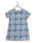 marimekko (マリメッコ) 半袖ワンピース スカイブルー×ホワイト サイズ:38：6000円
