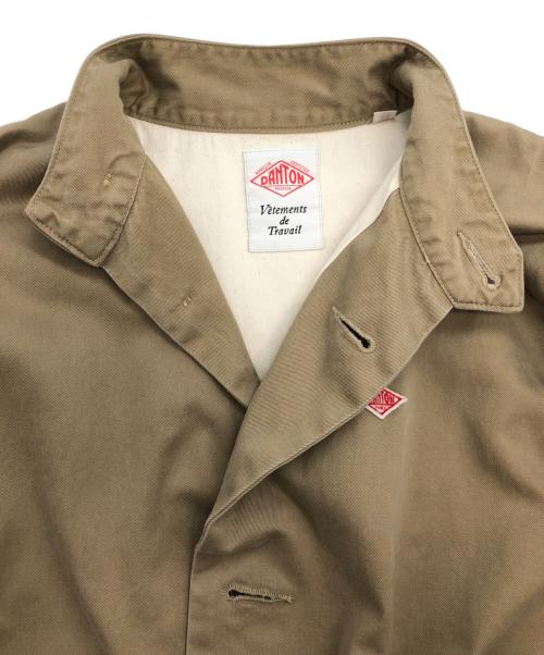 DANTON（ダントン）DANTON (ダントン) ノーカラージャケット ベージュ サイズ:36の古着・服飾アイテム