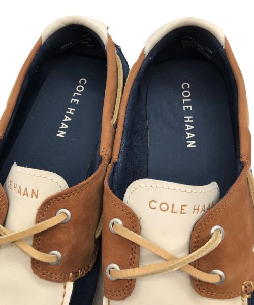 COLE HAAN（コールハーン）COLE HAAN (コールハーン) ローカットスニーカー ネイビー×ブラウン×アイボリー サイズ:27.5の古着・服飾アイテム