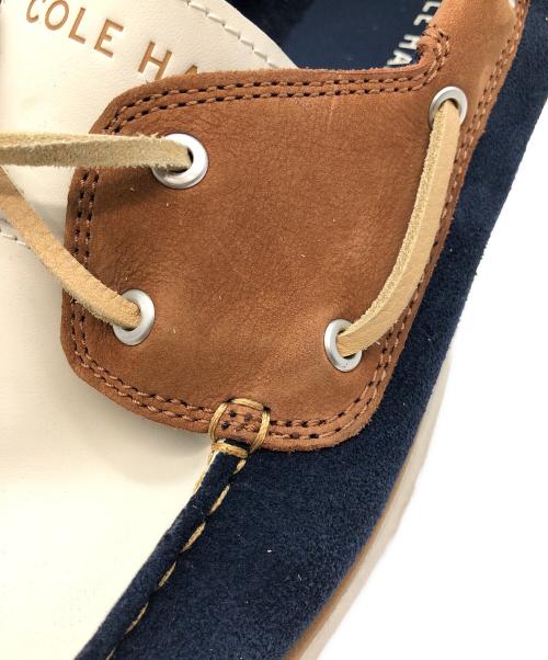 COLE HAAN（コールハーン）COLE HAAN (コールハーン) ローカットスニーカー ネイビー×ブラウン×アイボリー サイズ:27.5の古着・服飾アイテム