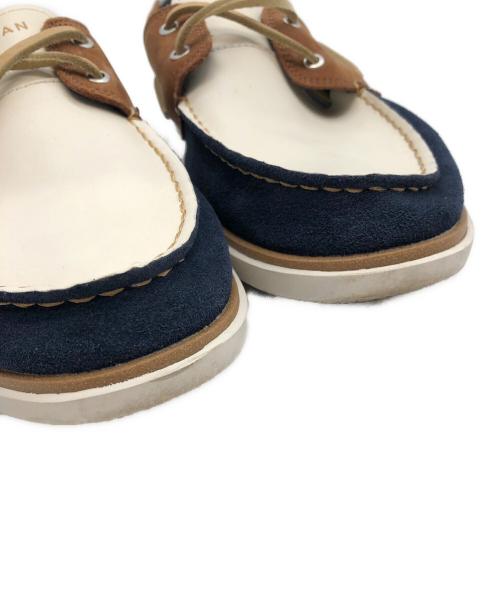 COLE HAAN（コールハーン）COLE HAAN (コールハーン) ローカットスニーカー ネイビー×ブラウン×アイボリー サイズ:27.5の古着・服飾アイテム