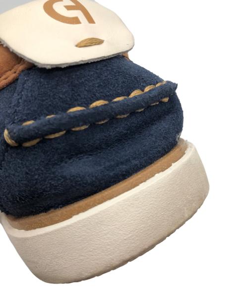 COLE HAAN（コールハーン）COLE HAAN (コールハーン) ローカットスニーカー ネイビー×ブラウン×アイボリー サイズ:27.5の古着・服飾アイテム