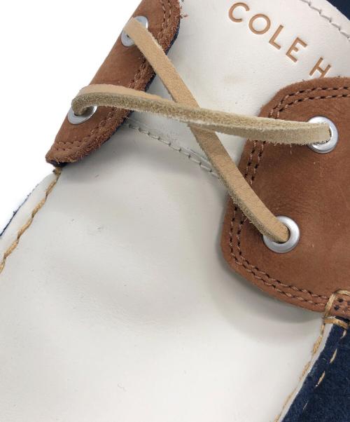 COLE HAAN（コールハーン）COLE HAAN (コールハーン) ローカットスニーカー ネイビー×ブラウン×アイボリー サイズ:27.5の古着・服飾アイテム