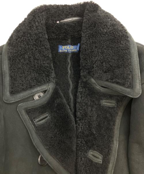 POLO RALPH LAUREN（ポロ・ラルフローレン）POLO RALPH LAUREN (ポロ・ラルフローレン) ムートンコート ブラック サイズ:Lの古着・服飾アイテム
