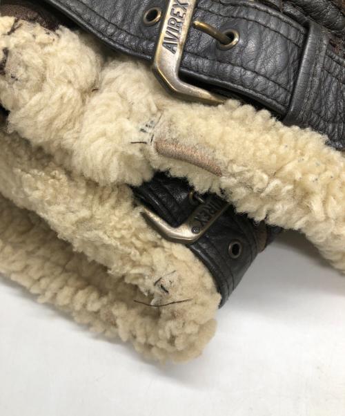 AVIREX（アヴィレックス）AVIREX (アヴィレックス) TYPE B-3　ムートンフライトジャケット ブラウン サイズ:SIZE 38の古着・服飾アイテム