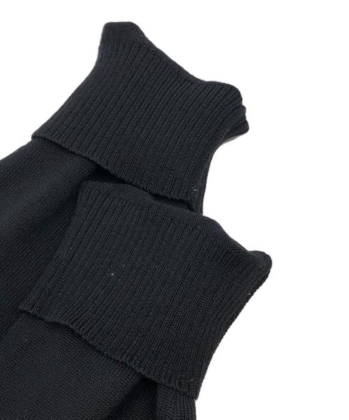 BURBERRY BLACK LABEL（バーバリーブラックレーベル）BURBERRY BLACK LABEL (バーバリーブラックレーベル) 薄手ニット ブラック×ピンク サイズ:3の古着・服飾アイテム