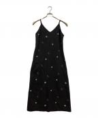 MARY QUANT×AZUL by moussyマリークヮント×アズールバイマウジー）の古着「ノースリーブ・キャミソールワンピース」｜ブラック