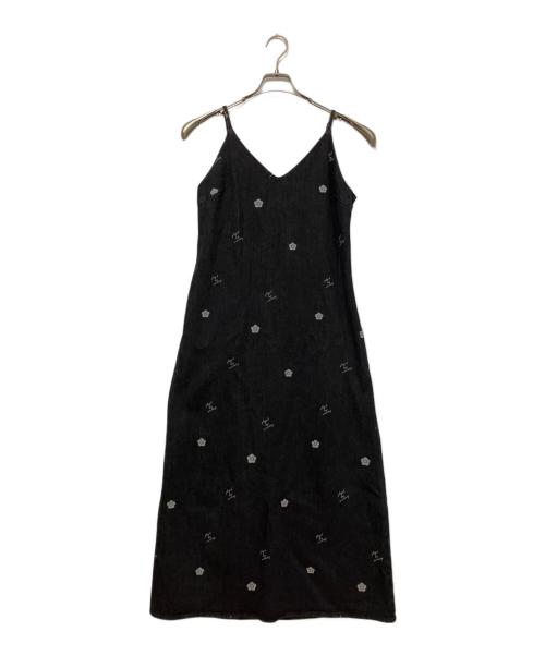 MARY QUANT（マリークヮント）MARY QUANT (マリークヮント) AZUL by moussy (アズールバイマウジー) ノースリーブ・キャミソールワンピース ブラック サイズ:SIZE Mの古着・服飾アイテム