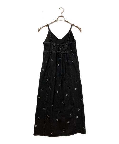 MARY QUANT（マリークヮント）MARY QUANT (マリークヮント) AZUL by moussy (アズールバイマウジー) ノースリーブ・キャミソールワンピース ブラック サイズ:SIZE Mの古着・服飾アイテム