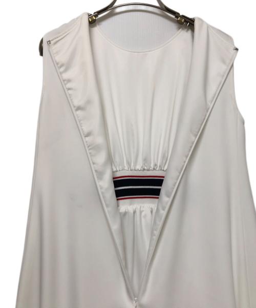 ADEAM（アディアム）ADEAM (アディアム) ノースリーブ・キャミソールワンピース ホワイト サイズ:SIZE Sの古着・服飾アイテム