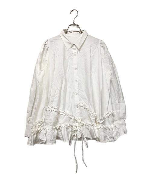 crinkle（クリンクル）crinkle (クリンクル) 長袖シャツ ホワイト サイズ:Freeの古着・服飾アイテム