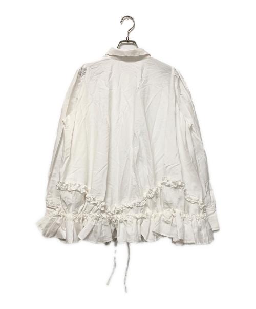 crinkle（クリンクル）crinkle (クリンクル) 長袖シャツ ホワイト サイズ:Freeの古着・服飾アイテム
