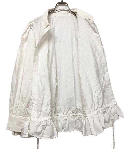 crinkle（クリンクル）crinkle (クリンクル) 長袖シャツ ホワイト サイズ:Freeの古着・服飾アイテム