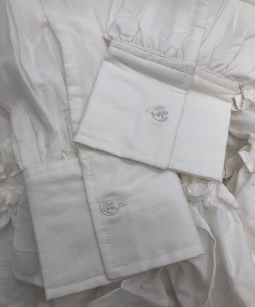 crinkle（クリンクル）crinkle (クリンクル) 長袖シャツ ホワイト サイズ:Freeの古着・服飾アイテム