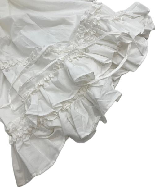 crinkle（クリンクル）crinkle (クリンクル) 長袖シャツ ホワイト サイズ:Freeの古着・服飾アイテム