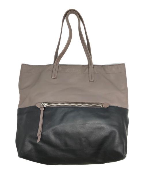 MIU MIU（ミュウミュウ）MIU MIU (ミュウミュウ) トートバッグ ブラウン×ブラックの古着・服飾アイテム