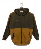 WudgeBOYワッジボーイ）の古着「ジップパーカー」｜ブラウン×グリーン