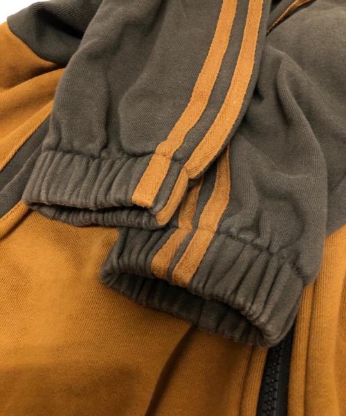 WudgeBOY（ワッジボーイ）WudgeBoy (ワッジボーイ) ジップパーカー ブラウン×グリーン サイズ:SIZE Mの古着・服飾アイテム