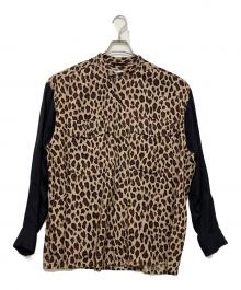 TOMORROW LAND（トゥモローランド）の古着「長袖シャツ」｜ベージュ×ブラック