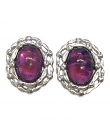 GIVENCHY（ジバンシィ）の古着「イヤリング」｜シルバー×パープル