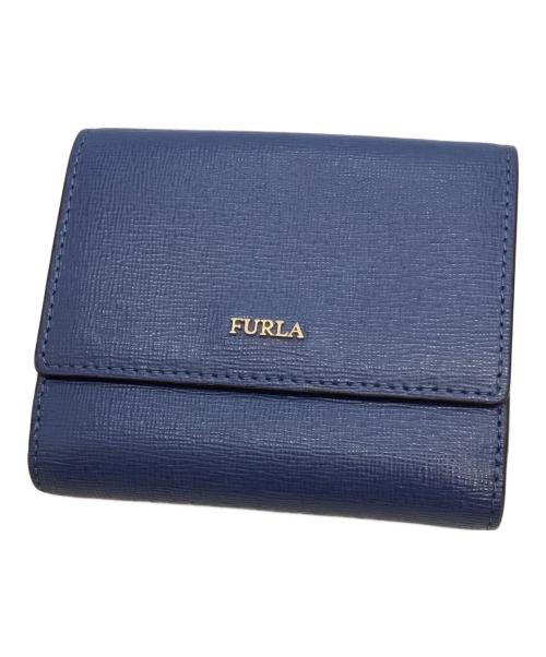 FURLA（フルラ）FURLA (フルラ) 3つ折り財布 ブルーの古着・服飾アイテム
