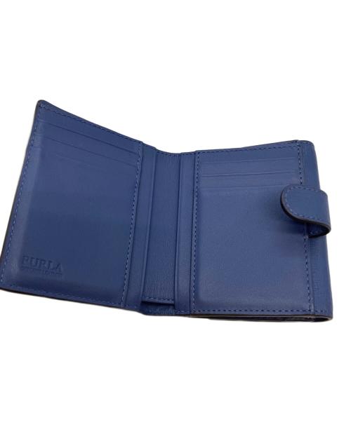 FURLA（フルラ）FURLA (フルラ) 3つ折り財布 ブルーの古着・服飾アイテム