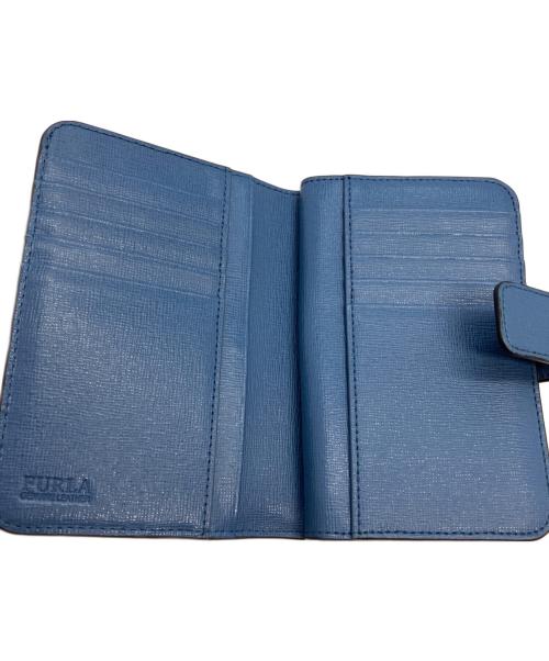 FURLA（フルラ）FURLA (フルラ) 2つ折り財布 ブルーの古着・服飾アイテム
