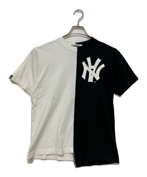 NEIGHBORHOOD（ネイバーフッド）NEIGHBORHOOD (ネイバーフッド) A BATHING APE (アベイシングエイプ) 半袖カットソー ブラック×ホワイト サイズ:Sの古着・服飾アイテム