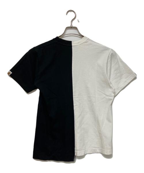 NEIGHBORHOOD（ネイバーフッド）NEIGHBORHOOD (ネイバーフッド) A BATHING APE (アベイシングエイプ) 半袖カットソー ブラック×ホワイト サイズ:Sの古着・服飾アイテム