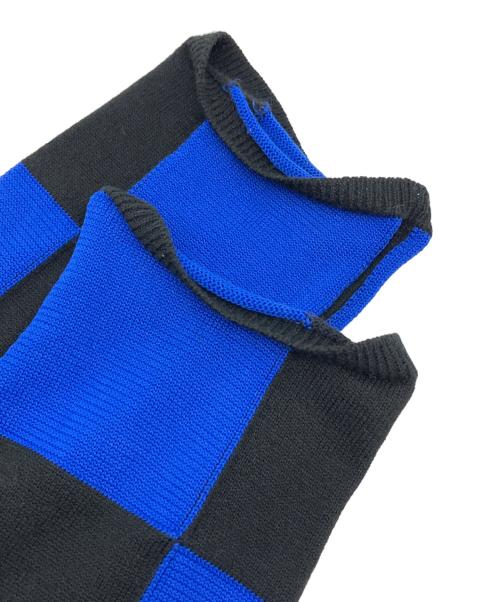 COMME des GARCONS HOMME PLUS（コムデギャルソンオムプリュス）COMME des GARCONS HOMME PLUS (コムデギャルソンオムプリュス) 薄手カーディガン ブルー×ブラック サイズ:Lの古着・服飾アイテム
