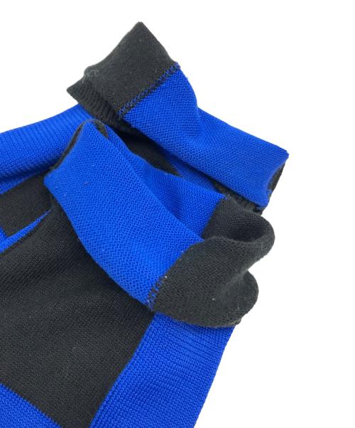 COMME des GARCONS HOMME PLUS（コムデギャルソンオムプリュス）COMME des GARCONS HOMME PLUS (コムデギャルソンオムプリュス) 薄手カーディガン ブルー×ブラック サイズ:Lの古着・服飾アイテム