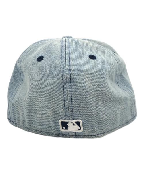 NEW BALANCE（ニューバランス）NEW BALANCE (ニューバランス) デニムキャップ ブルーの古着・服飾アイテム