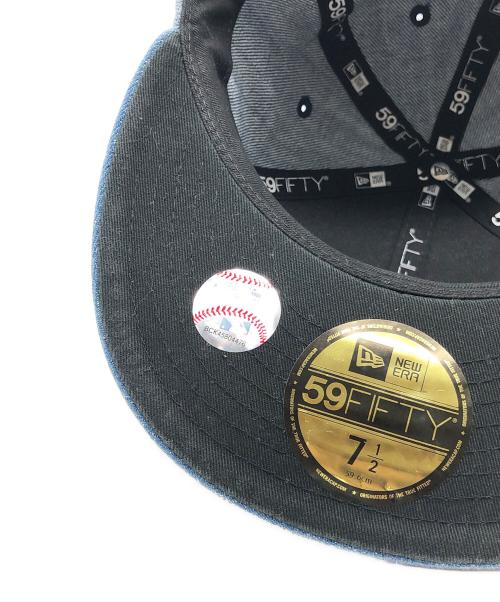 NEW BALANCE（ニューバランス）NEW BALANCE (ニューバランス) デニムキャップ ブルーの古着・服飾アイテム