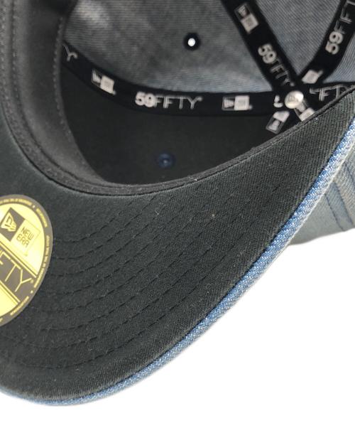 NEW BALANCE（ニューバランス）NEW BALANCE (ニューバランス) デニムキャップ ブルーの古着・服飾アイテム